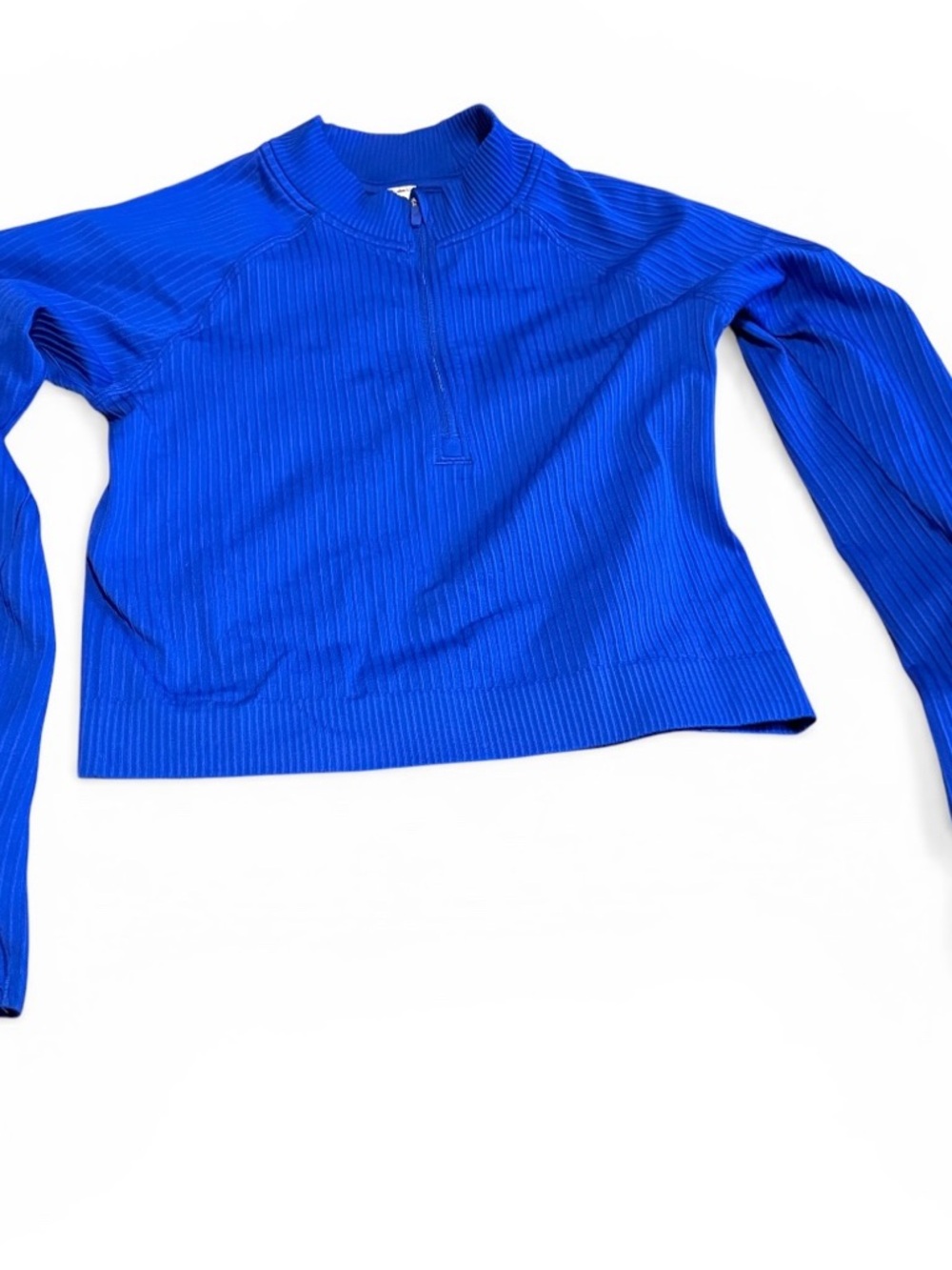 Lululemon Athletica Rest Less Ribbed Half-Zip Long Sleeve - Picture 2 of 7